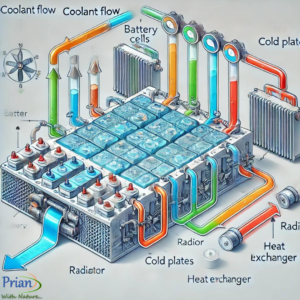 Coolant flow and EV battery cooling