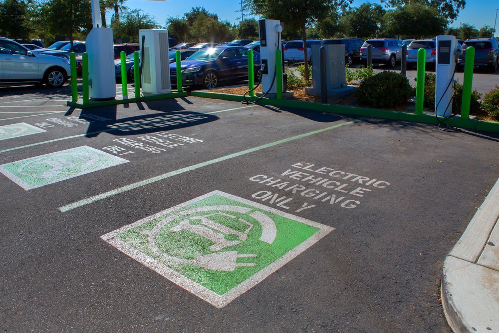 EV Charging Parking Lot